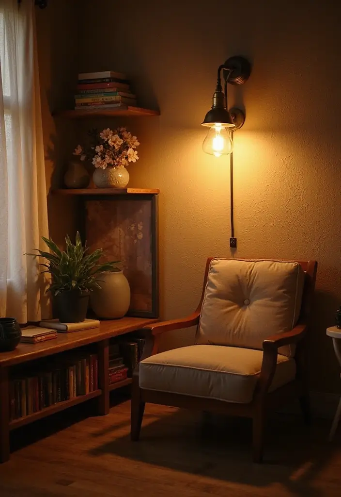 28 Reading Corner Bedroom Small Spaces Ideas That Feel Cozy and Smart - 10. Wall-Mounted Lighting