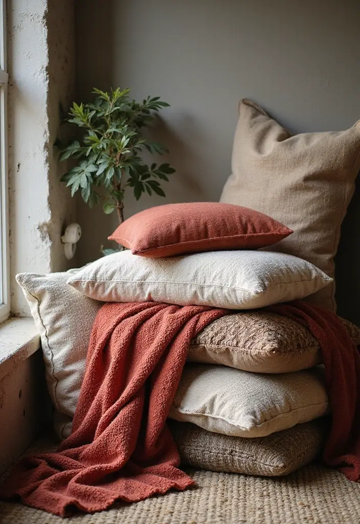 28 Reading Corner Bedroom Small Spaces Ideas That Feel Cozy and Smart - 13. Layered Textiles