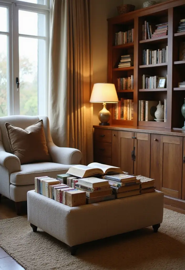 28 Reading Corner Bedroom Small Spaces Ideas That Feel Cozy and Smart - 14. Hidden Book Storage