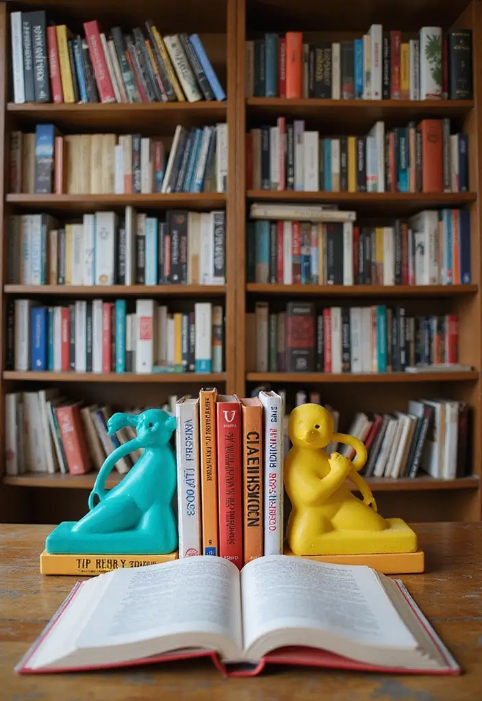 28 Reading Corner Bedroom Small Spaces Ideas That Feel Cozy and Smart - 16. Colorful Bookends