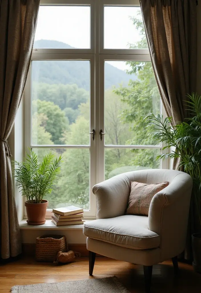 28 Reading Corner Bedroom Small Spaces Ideas That Feel Cozy and Smart - 26. Reading Corner with a View