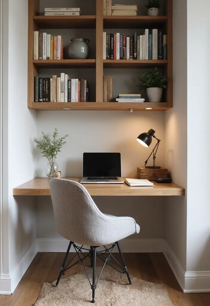 28 Reading Corner Bedroom Small Spaces Ideas That Feel Cozy and Smart - 7. Corner Desk Nook