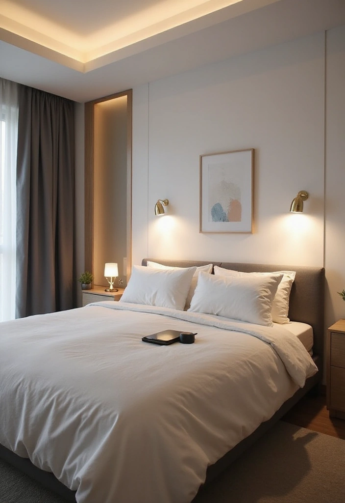 28 Simple Bedroom Design Modern Ideas That Feel Clean and Calm - 19. Incorporating Technology