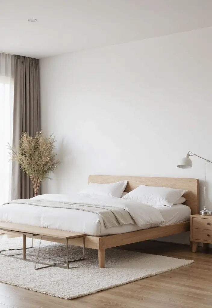 28 Simple Bedroom Design Modern Ideas That Feel Clean and Calm - 2. Minimalist Furniture