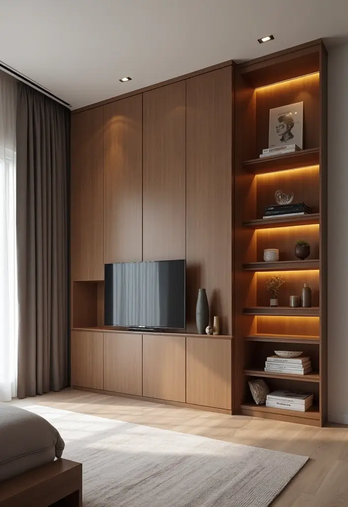 28 Wall Almirah Design for Bedroom Ideas That Save Space Beautifully - 19. Hidden Compartments