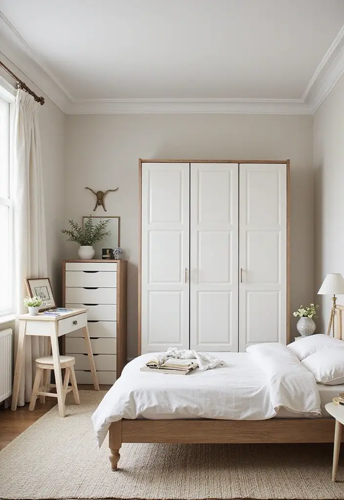 29 10x12 Bedroom Layout Interior Design Ideas That Feel Spacious and Smart - 15. Folding Furniture Options