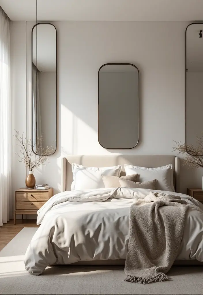 29 10x12 Bedroom Layout Interior Design Ideas That Feel Spacious and Smart - 18. Use of Mirrors