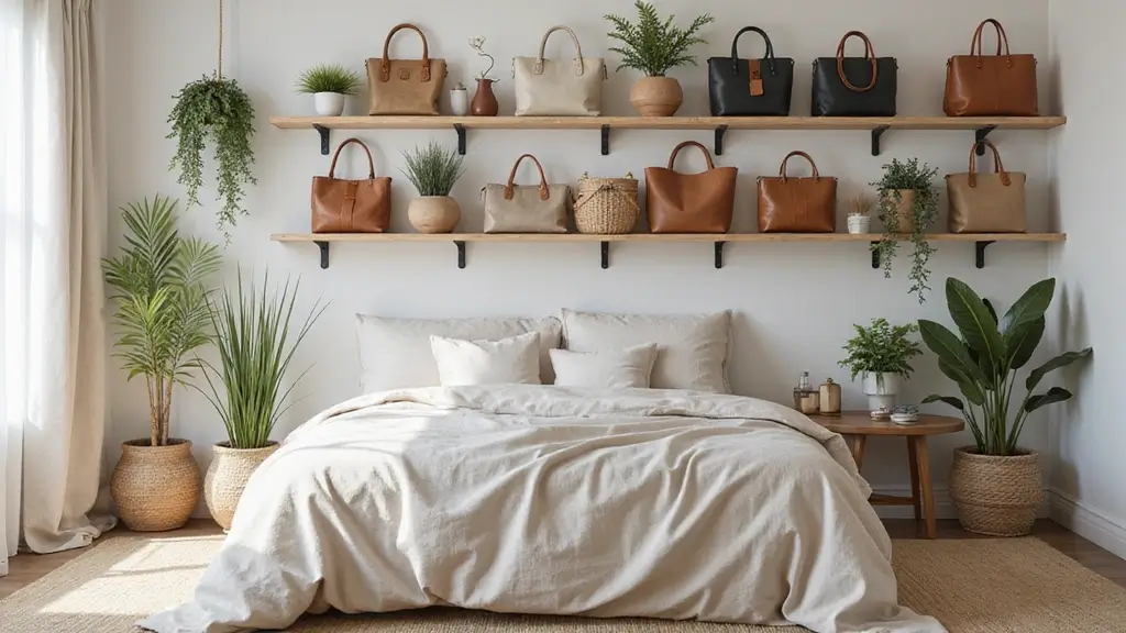 29 Bag Shelf Display Bedroom Ideas That Look Organized and Trendy