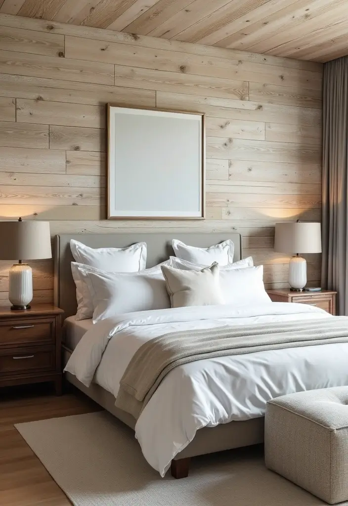 29 Black White Grey Bedroom Designs That Look Sleek & Balanced - 17. Textured Wall Finishes