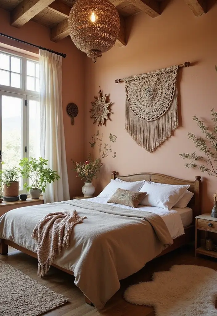 29 Bloxburg Decal Codes Bedroom That Look Trendy and Aesthetic - 1. Cozy Boho Vibes