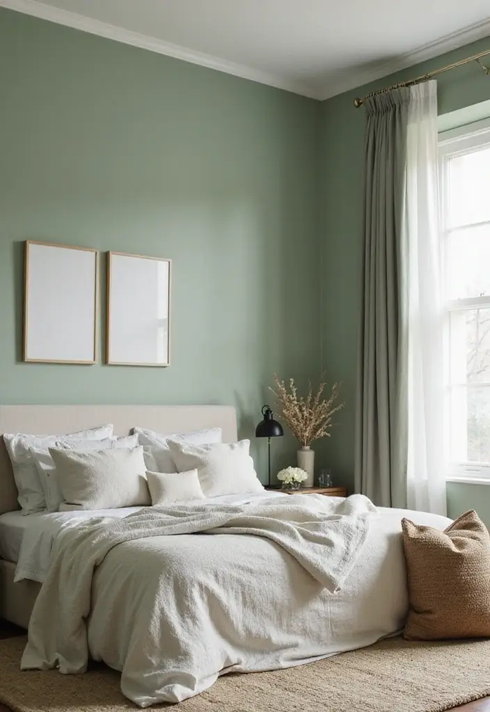 29 Light Green Walls Bedroom Ideas That Are Fresh & Calming - 4. Light Green with Neutral Tones