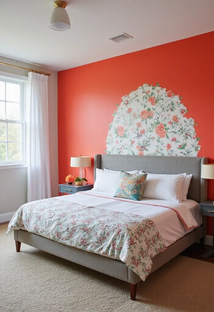 29 Shared Bedroom With Toddler Parents Ideas That Are Practical and Cozy - 14. Use Accent Walls for a Bold Statement