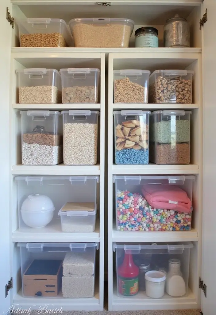 29 Shared Bedroom With Toddler Parents Ideas That Are Practical and Cozy - 19. Opt for Transparent Storage for Easy Visibility