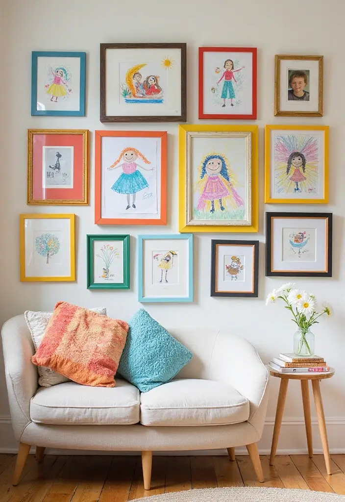 29 Shared Bedroom With Toddler Parents Ideas That Are Practical and Cozy - 22. Create a Playful Gallery Wall