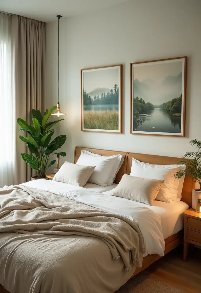 29 Shared Bedroom With Toddler Parents Ideas That Are Practical and Cozy - 7. Nature-Inspired Decor for a Refreshing Feel