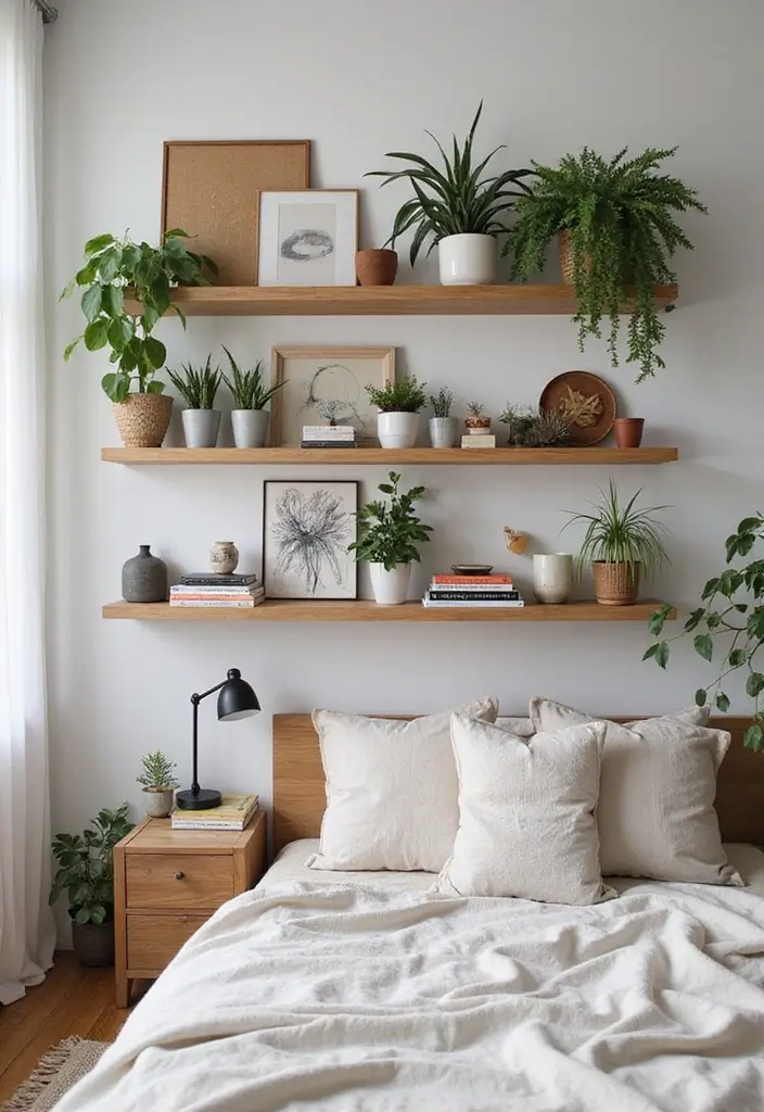 29 TV Unit in Bedroom Ideas That Feel Organized and Stylish - 10. Open Shelving Unit