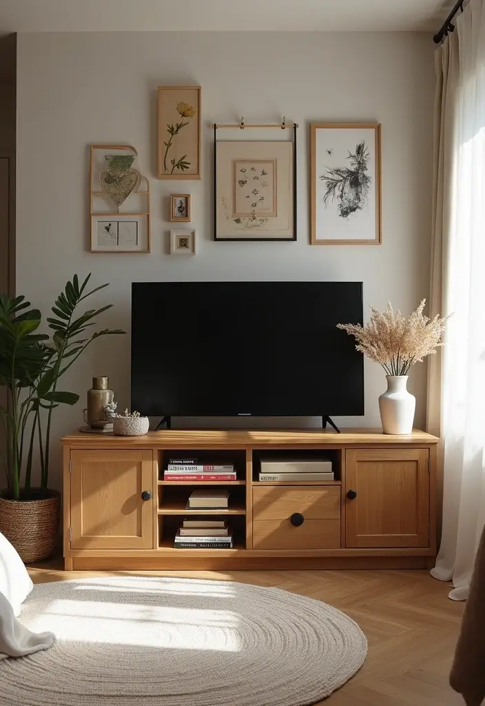 29 TV Unit in Bedroom Ideas That Feel Organized and Stylish - 22. Eclectic Mix of Styles