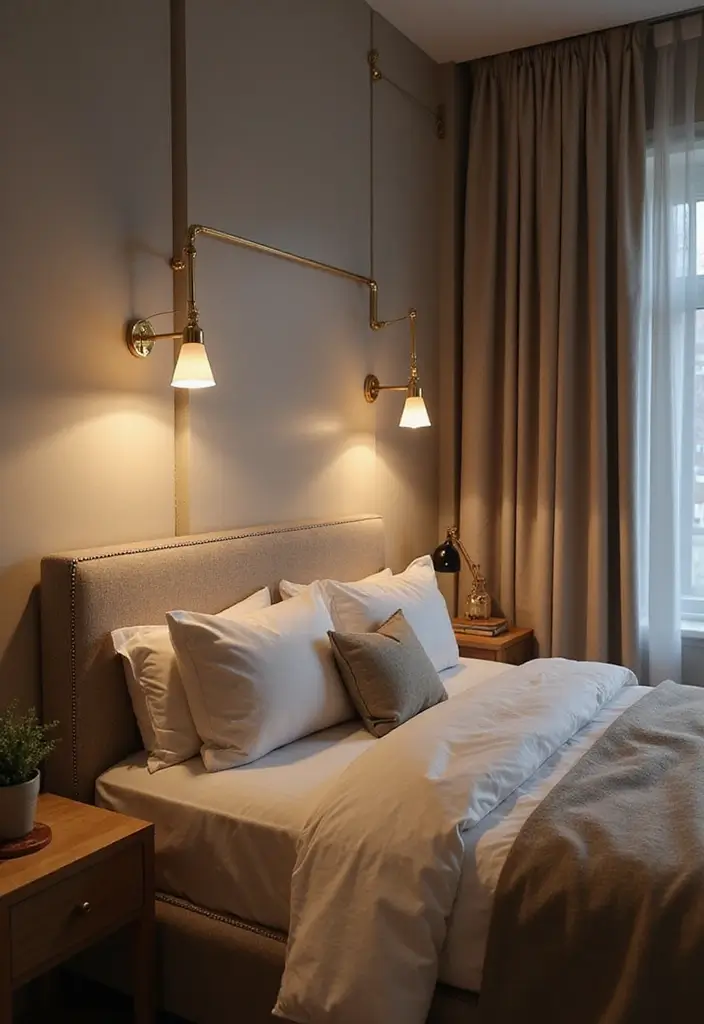 29 Wall Drop Design Bedroom Ideas That Look Sleek and Modern - 10. Wall-Mounted Lighting