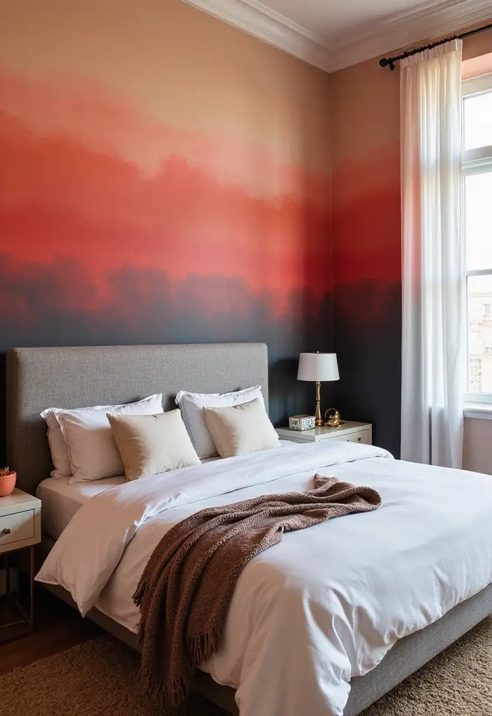 29 Wall Drop Design Bedroom Ideas That Look Sleek and Modern - 8. Painted Accent Walls