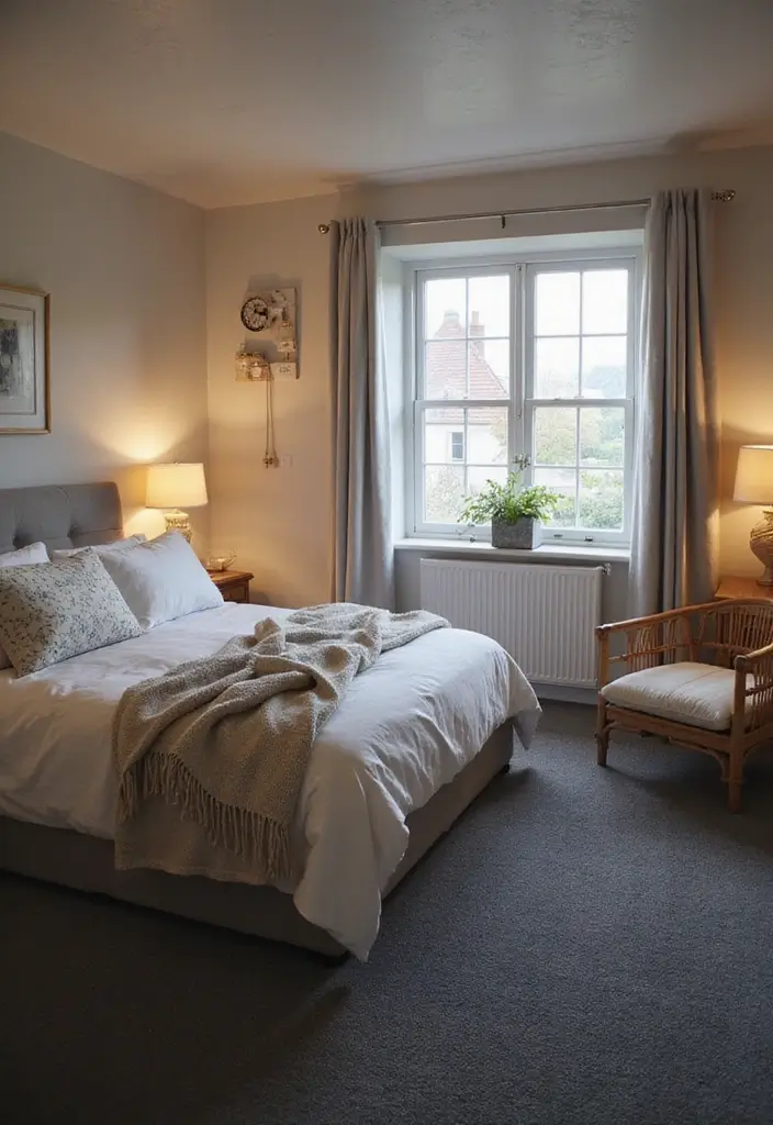 30 Dark Grey Carpet Bedroom Ideas That Feel Luxe & Modern - 1. Cozy Neutrals