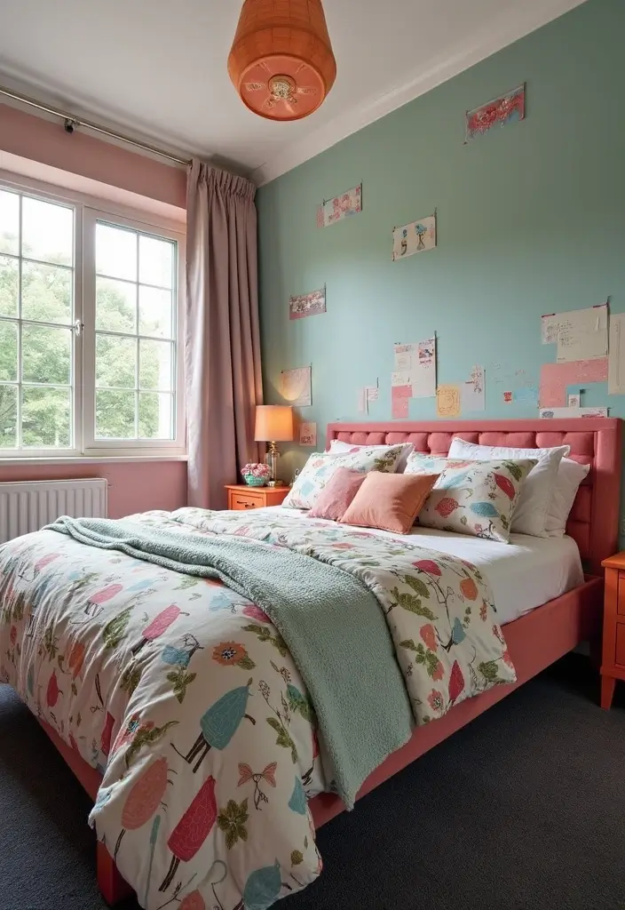 30 Dark Grey Carpet Bedroom Ideas That Feel Luxe & Modern - 21. Playful Patterns