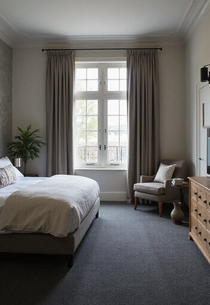 30 Dark Grey Carpet Bedroom Ideas That Feel Luxe & Modern - 30. Custom Designs