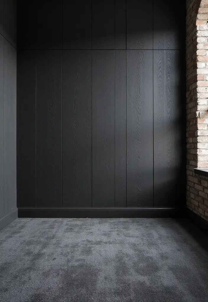 30 Dark Grey Carpet Bedroom Ideas That Feel Luxe & Modern - 5. Textured Walls