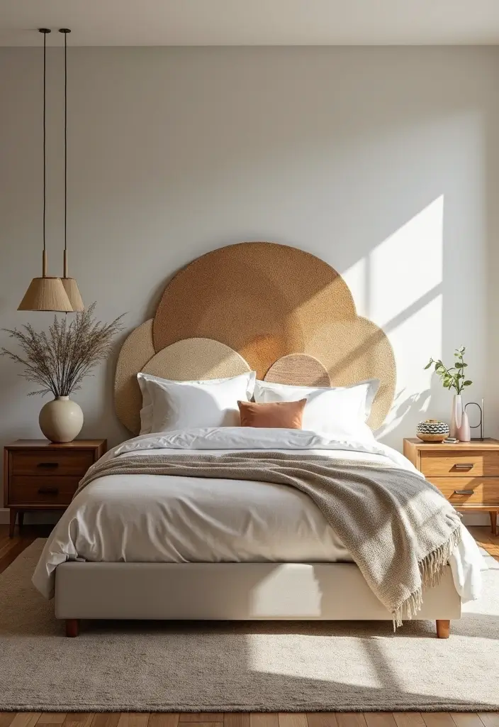 30 Modern Mid Century Bedroom Designs That Feel Timeless & Chic - 17. Creative Headboards