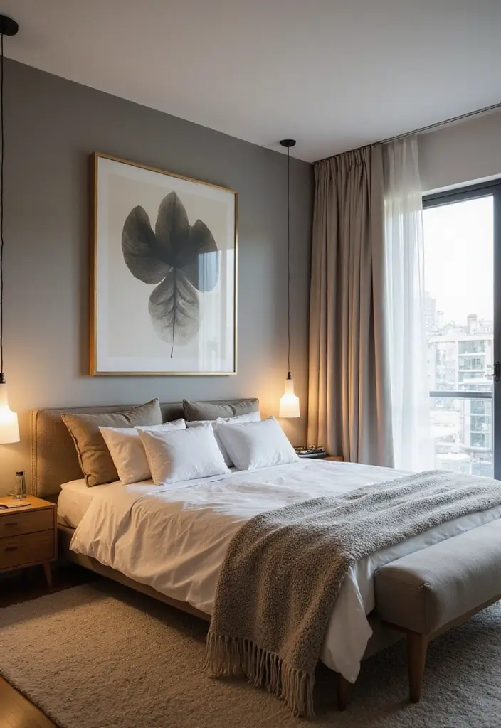 30 Modern Mid Century Bedroom Designs That Feel Timeless & Chic - 23. Smart Technology Integration