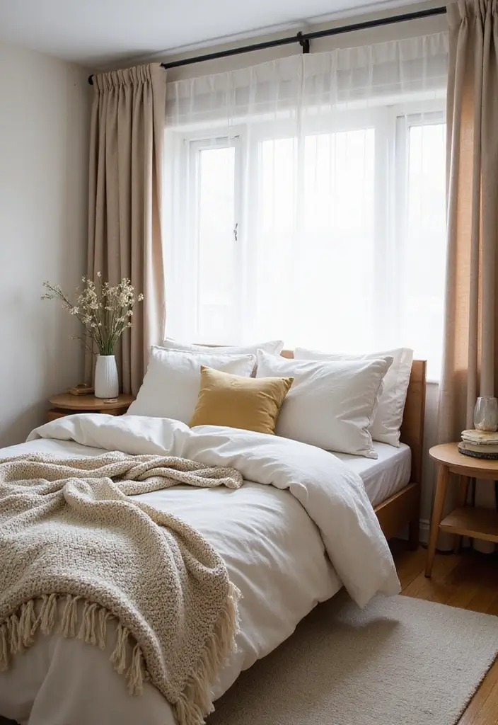 30 Modern Mid Century Bedroom Designs That Feel Timeless & Chic - 5. Natural Textiles