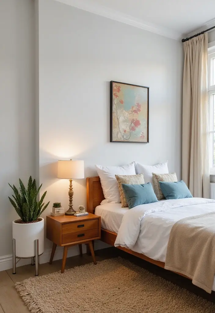 30 Modern Mid Century Bedroom Designs That Feel Timeless & Chic - 6. Vintage Finds