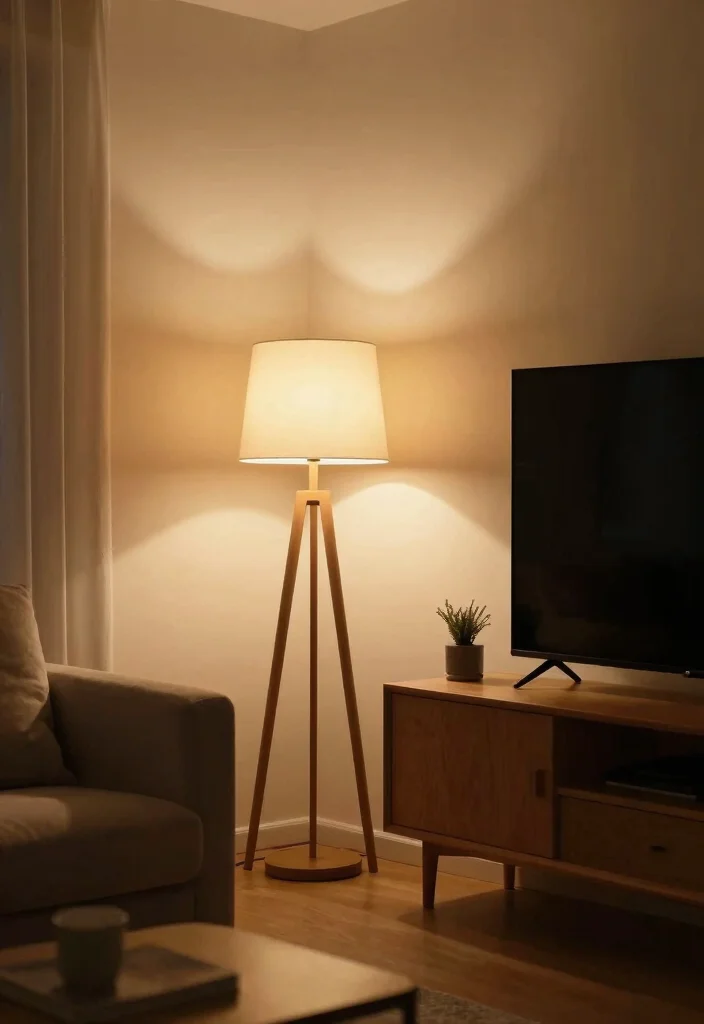 15 Cozy Living Room With TV Ideas Comfortable and Inviting - 13. Soft Lighting Solutions 1