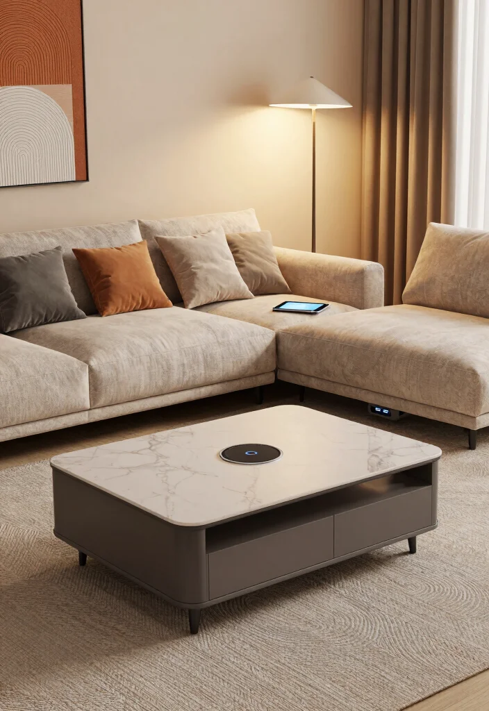 15 Electric Living Room Ideas: Modern, Sleek, and Functional - 1. Smart Furniture that Fits Your Lifestyle 1
