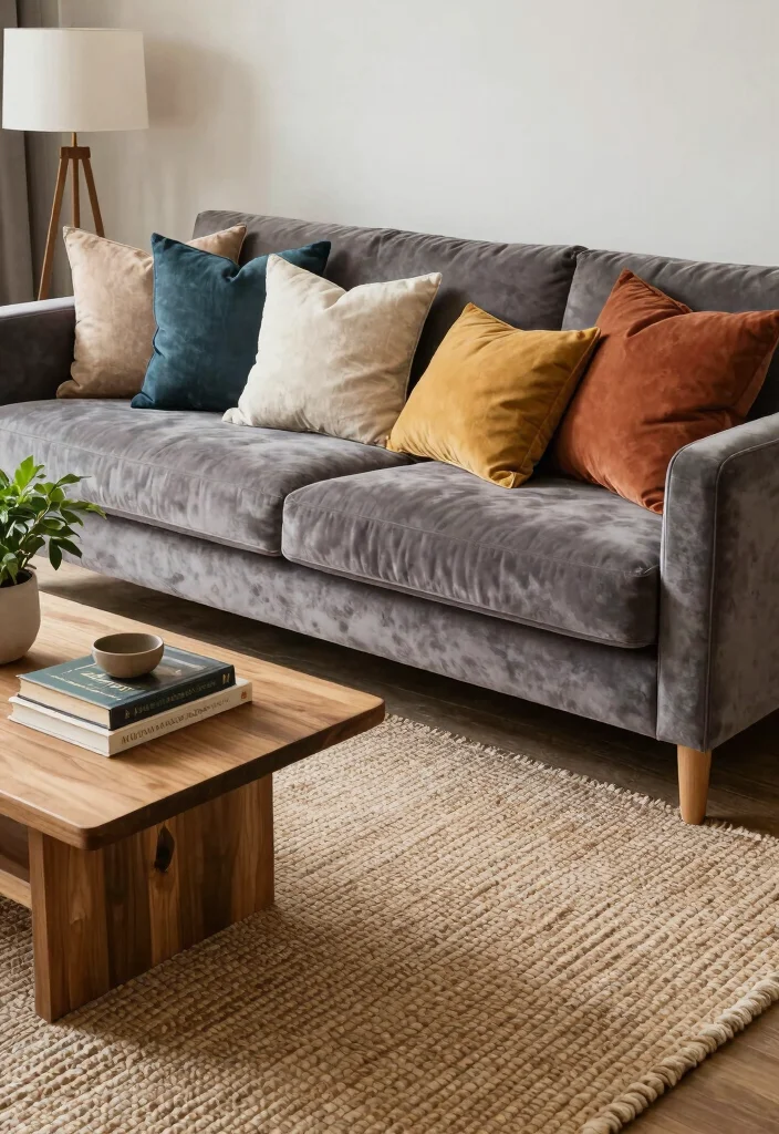 15 Electric Living Room Ideas: Modern, Sleek, and Functional - 10. Layered Textures and Fabrics 1