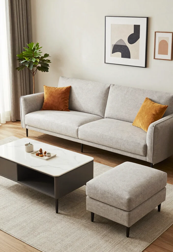 15 HDB Living Room Ideas: Smart, Compact, and Stylish - 1. Multifunctional Furniture 1