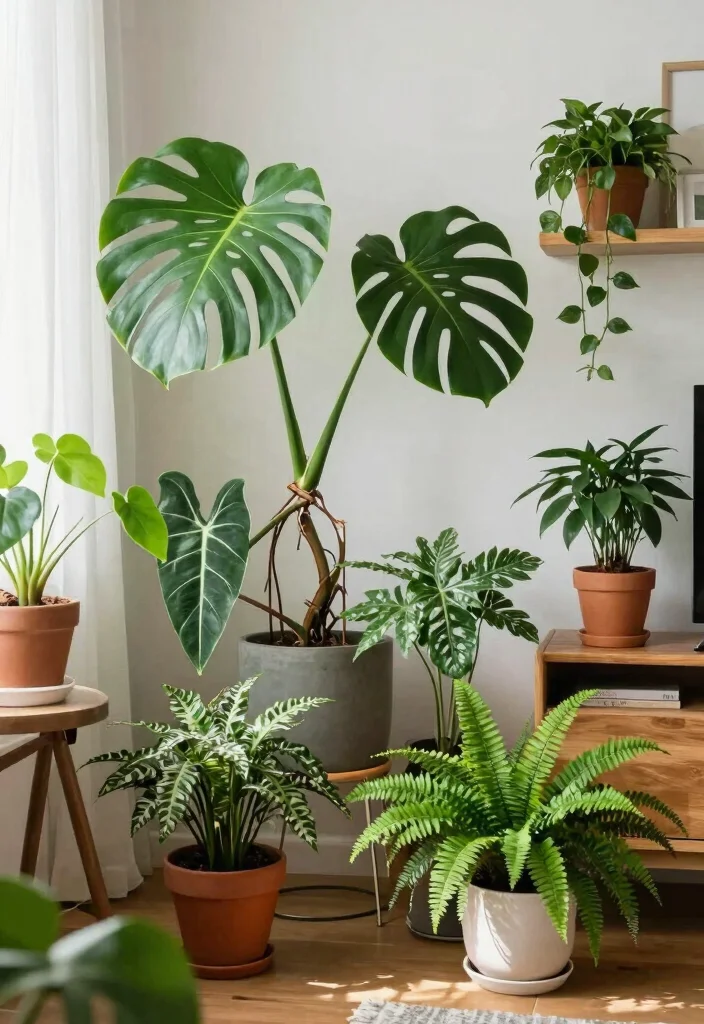 15 HDB Living Room Ideas: Smart, Compact, and Stylish - 10. Greenery and Indoor Plants 1