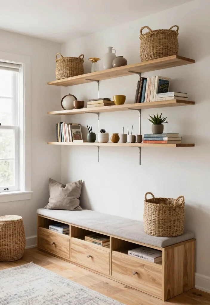 15 HDB Living Room Ideas: Smart, Compact, and Stylish - 2. Smart Storage Solutions 1