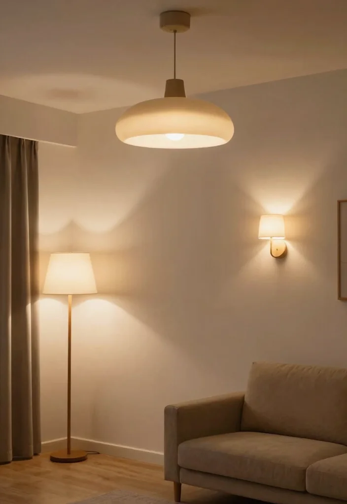 15 HDB Living Room Ideas: Smart, Compact, and Stylish - 5. Stylish Lighting Fixtures 1