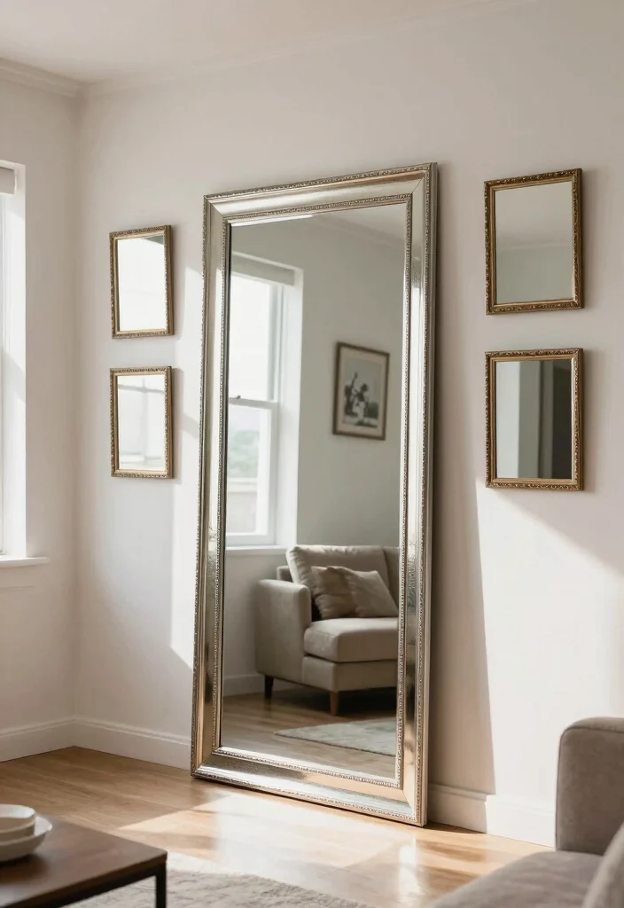 15 HDB Living Room Ideas: Smart, Compact, and Stylish - 9. Smart Use of Mirrors 1