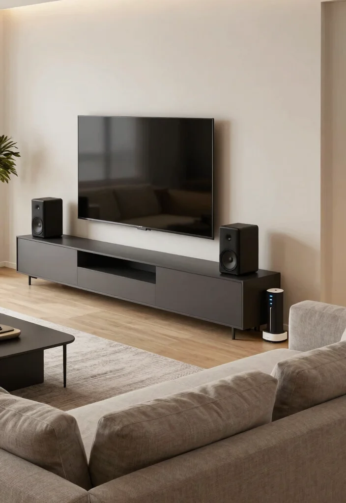 15 Living Room Den Ideas for Relaxed Multi-Purpose Spaces - 11. Tech-Friendly Spaces 1