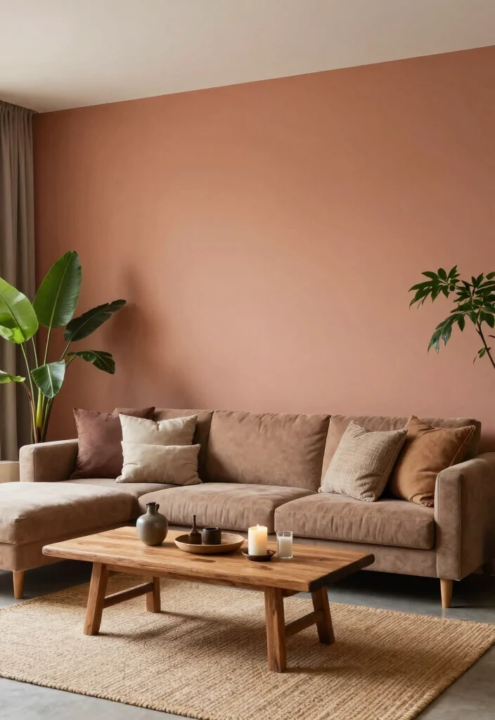 15 Living Room Den Ideas for Relaxed Multi-Purpose Spaces - 3. Earthy Tones for a Calming Environment 1