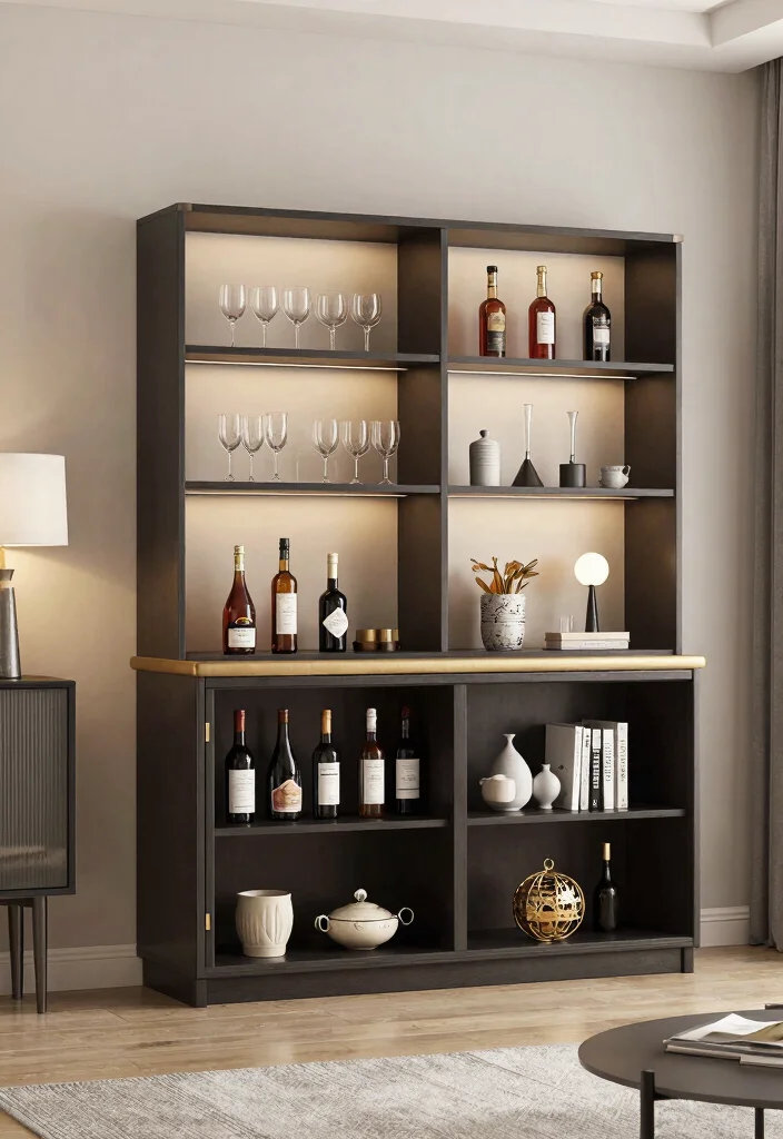 15 Living Room Hutch Ideas: Classic Storage Style - 14. Multi-Functional Hutch 1