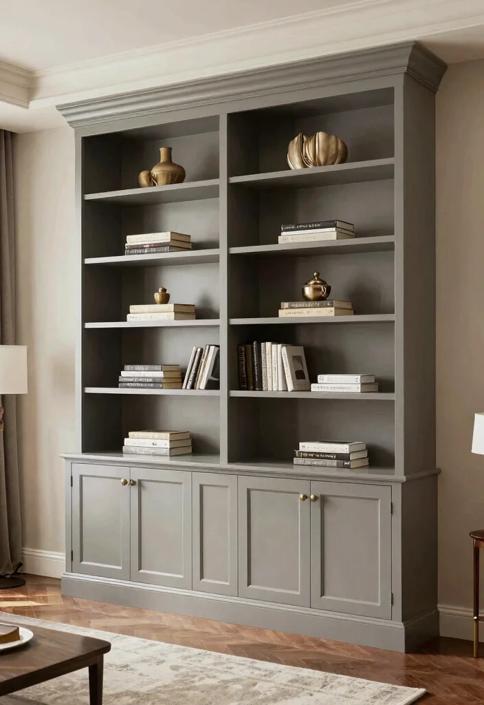 15 Living Room Hutch Ideas: Classic Storage Style - 15. Custom Built-In Hutch 1