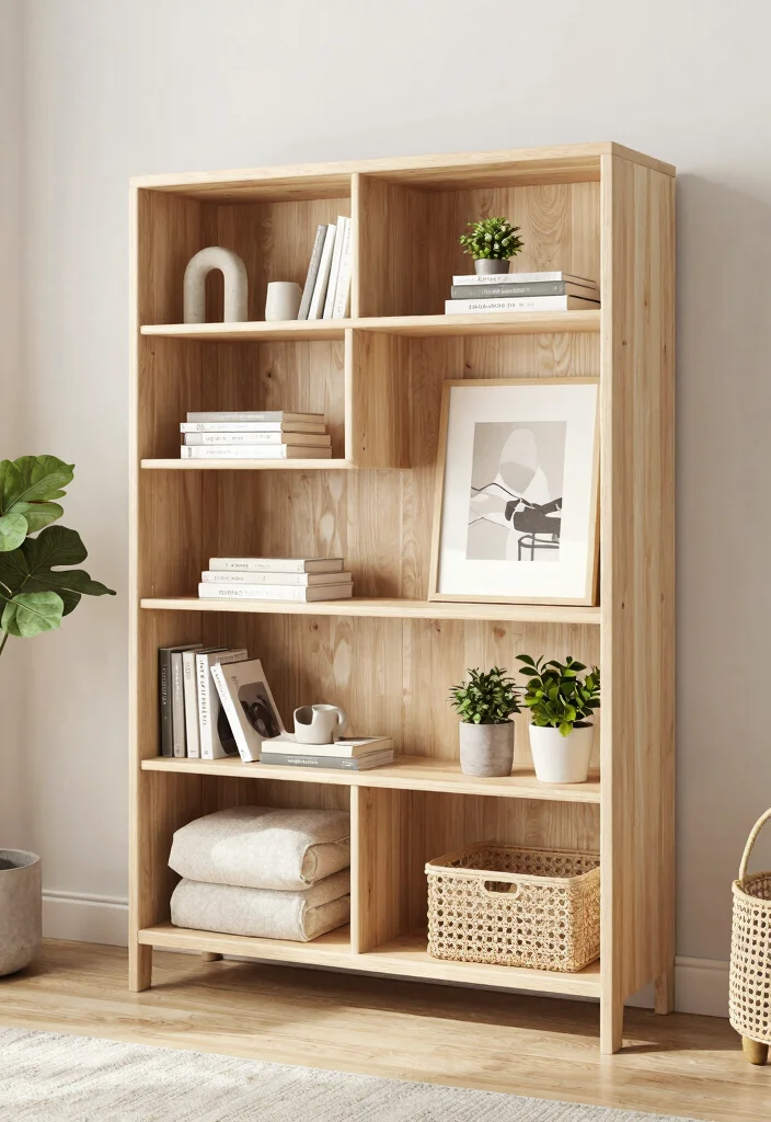 15 Living Room Hutch Ideas: Classic Storage Style - 7. Scandinavian Inspired Hutch 1