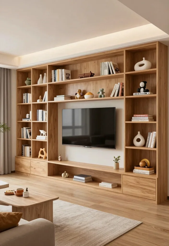 15 Living Room With Kids Area Ideas Stylish and Practical - 9. Built-In Furniture Solutions 1