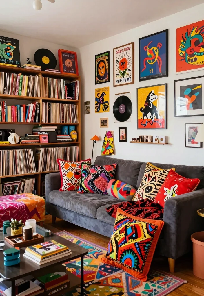 15 Punk Living Room Ideas: Bold Rebellious Style - 6. Rebel Against Minimalism 1