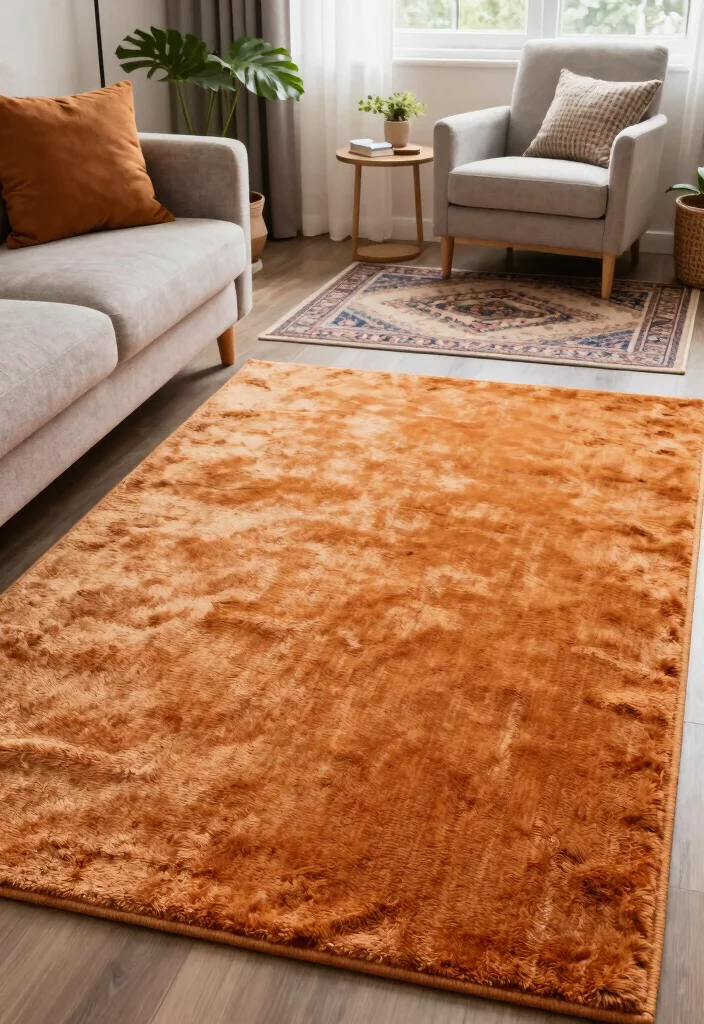 15 Split Living Room Ideas Zoned and Functional - 1. Define Spaces with Rugs 1