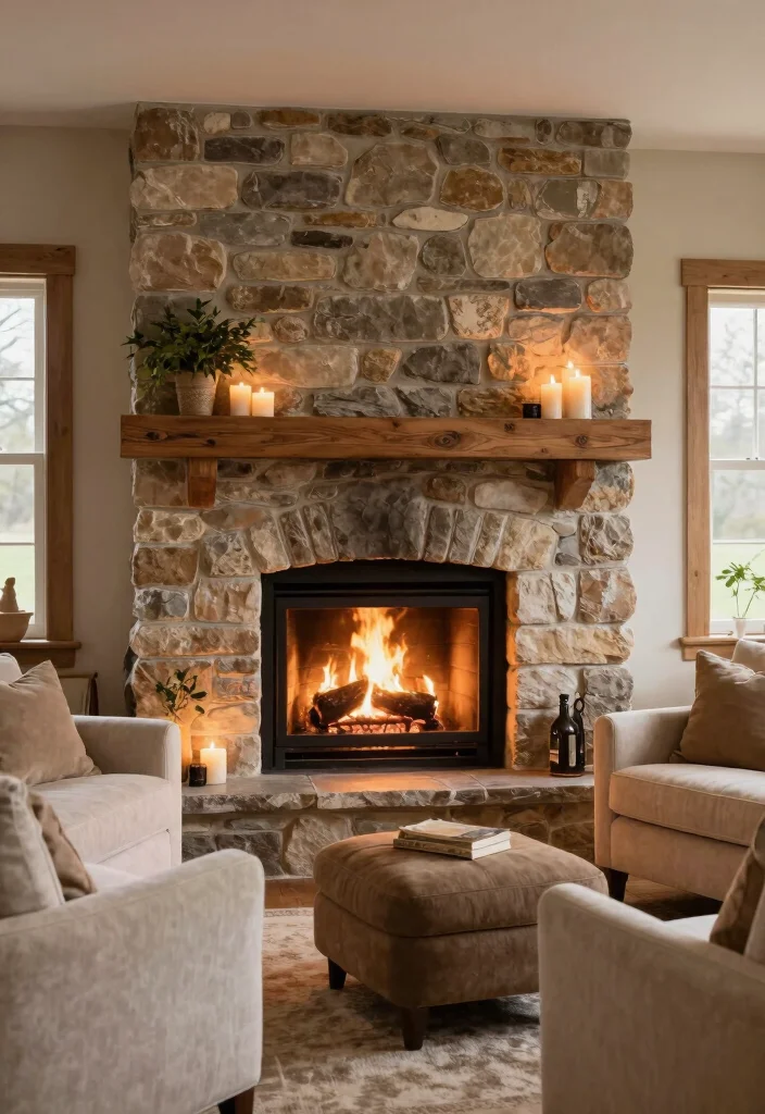 15 Village Living Room Ideas: Rustic Cozy Charm - 5. Cozy Fireplaces 1