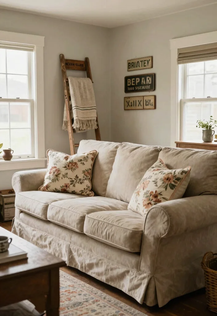 15 Village Living Room Ideas: Rustic Cozy Charm - 8. Farmhouse-Style Decor 1