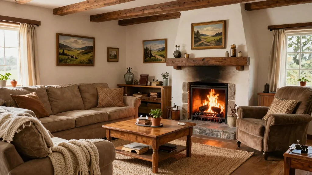 15 Village Living Room Ideas: Rustic Cozy Charm